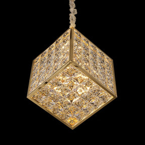Cubes Chandelier, Large - Lt-Ch1005-Gld - Aico Furniture