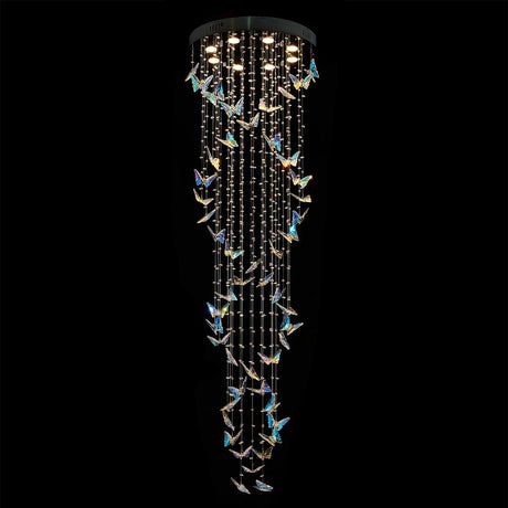 Butterfly Dance Chandelier - Lt-Ch1012-Chrm - Aico Furniture