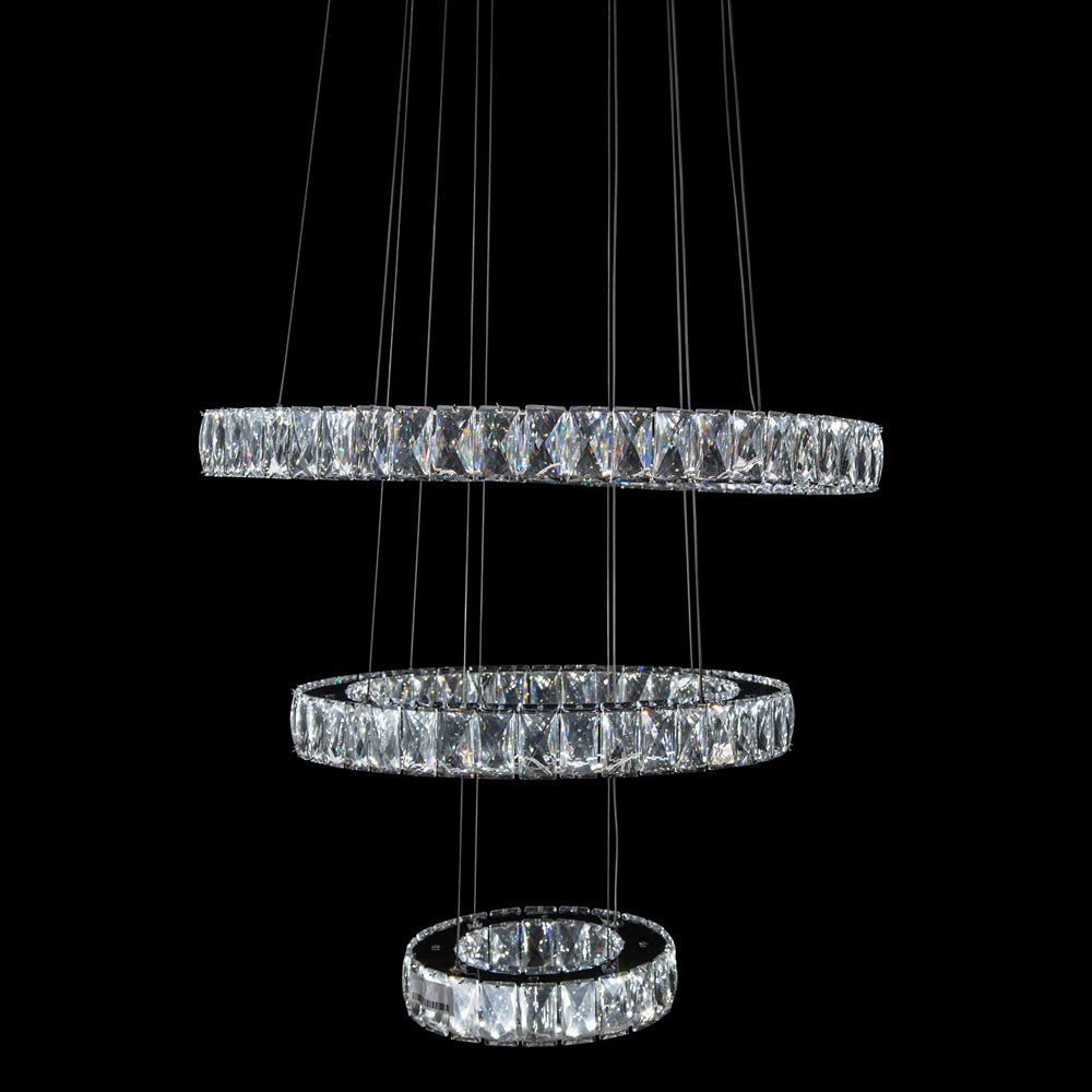 Asteroids Led Chandelier Round Rings - Lt - Ch808 | Aico - LT - CH808 - Home Elegance USA - 1