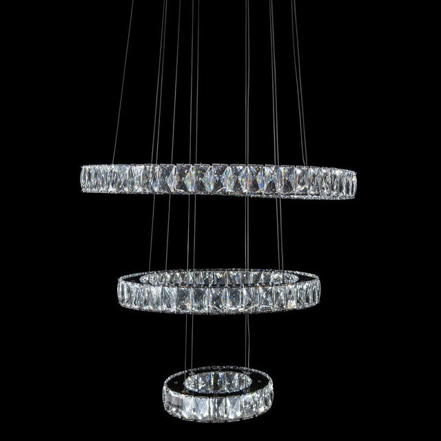 Asteroids Led Chandelier Round Rings - Lt - Ch808 | Aico - LT - CH808 - Home Elegance USA - 1