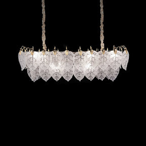 Autumn White Rectangular 12 Light Chandelier - Lt-Ch972-12Clr - Aico Furniture