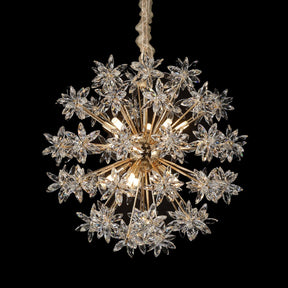 Bouquet 10 Light Round Chandelier - Lt-Ch999-10Gld - Aico Furniture