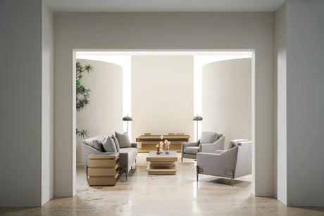 La Moda Media Console with Smoked Bronze Glass | Caracole Modern