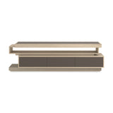 La Moda Media Console with Smoked Bronze Glass | Caracole Modern