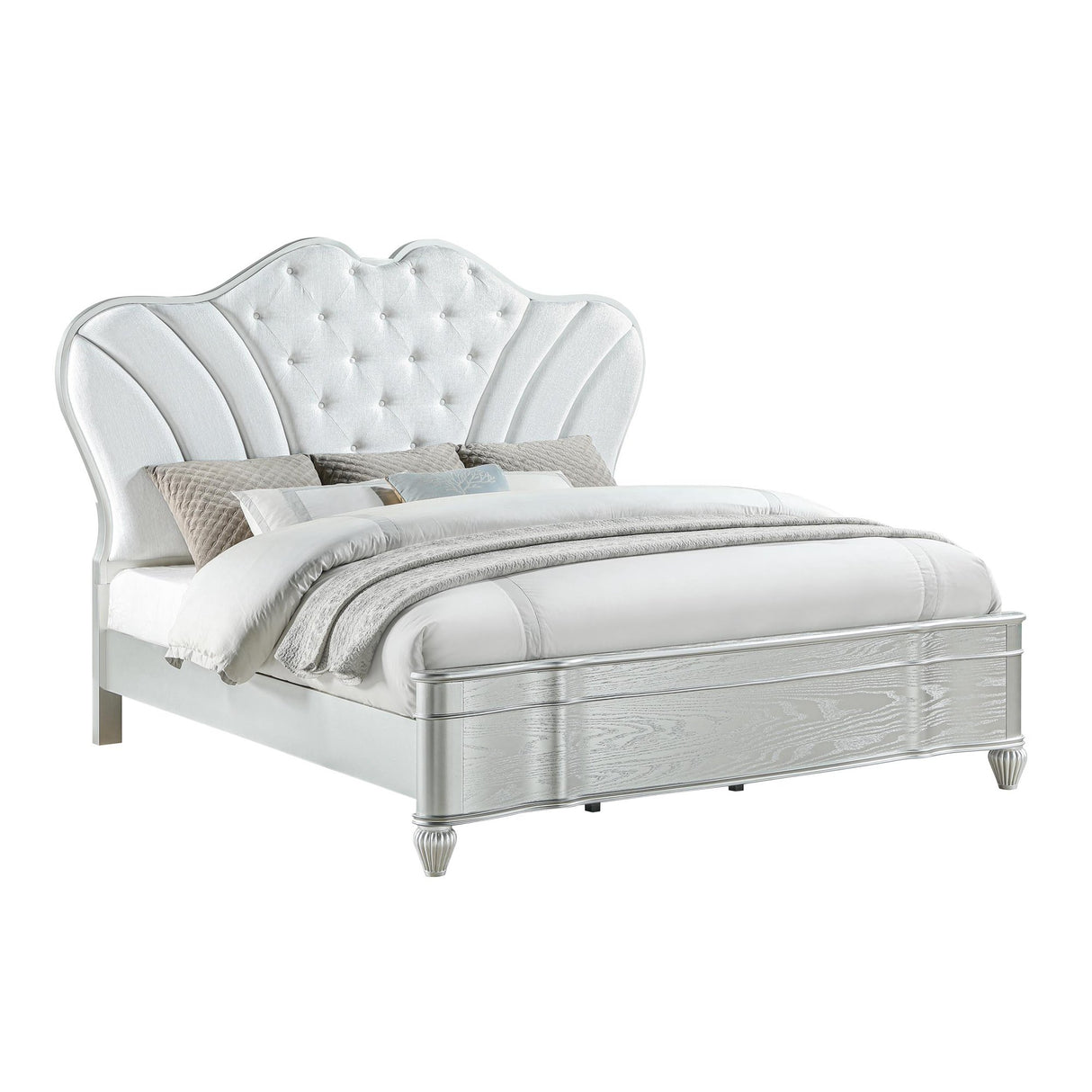 Landmark Panel Bed Silver - Galaxy - 1