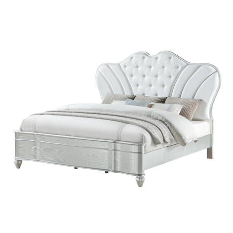 Landmark Panel Bed Silver - Galaxy - 4