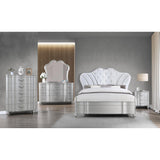 Landmark Panel Bedroom set Silver - Galaxy Furniture - 1-3