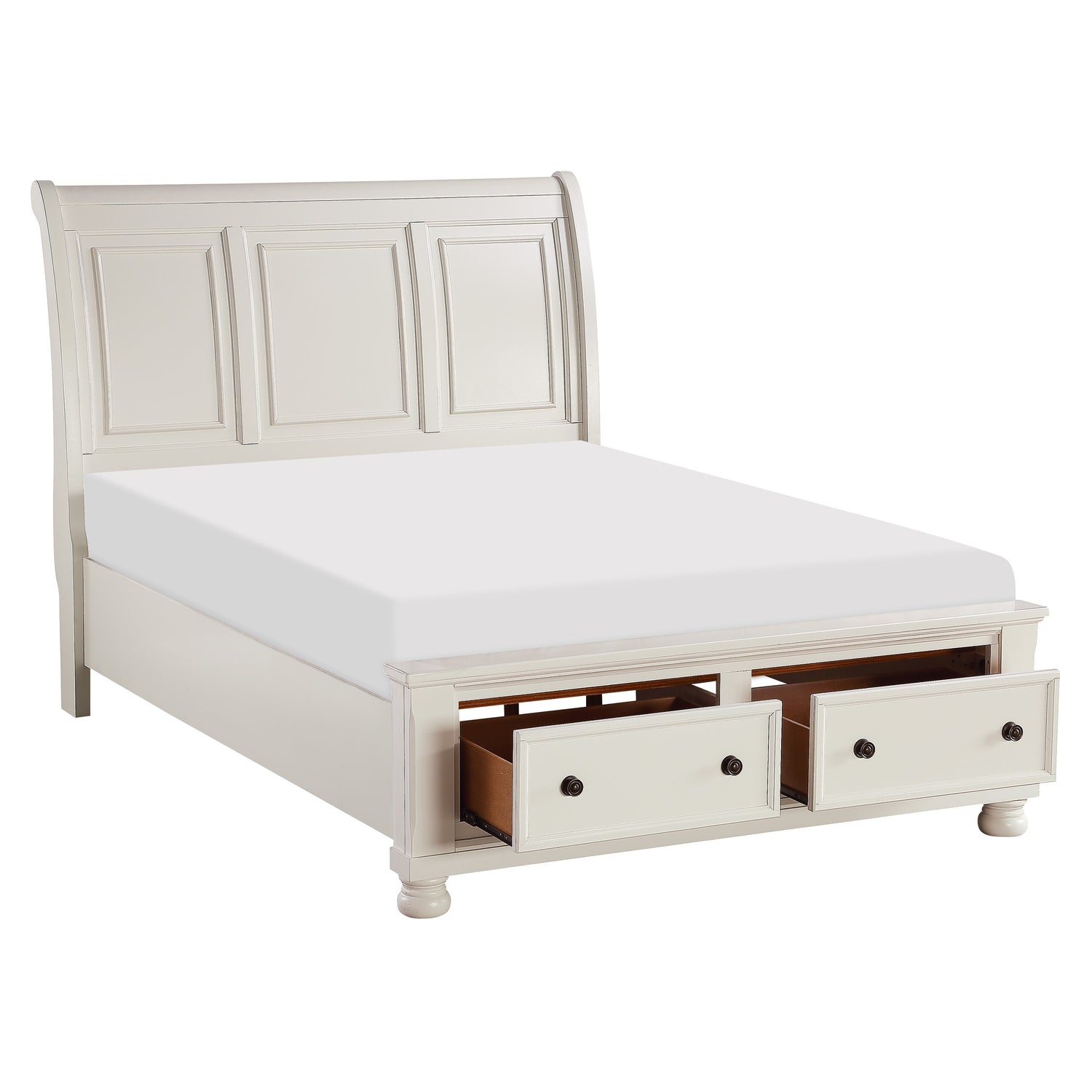 Laurelin 4 Piece Queen Platform Bedroom Set White Homelegance - Home Elegance USA