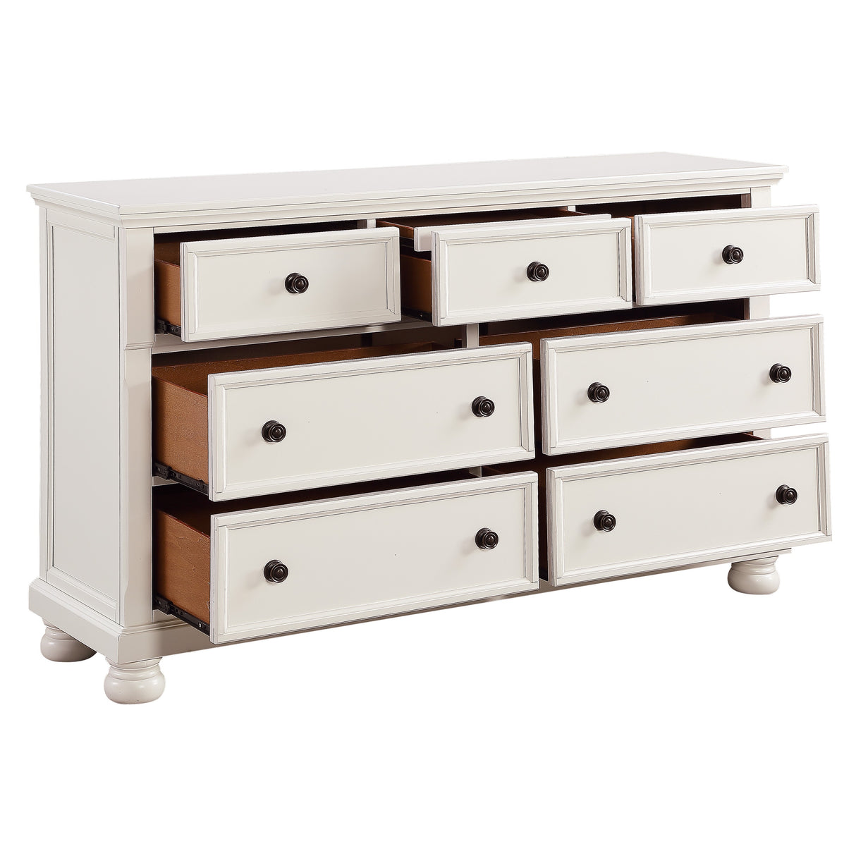 Laurelin 4 Piece Queen Platform Bedroom Set White Homelegance - Home Elegance USA