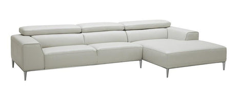 Lecoultre Sectional In Light Grey | J&M Furniture - Home Elegance USA