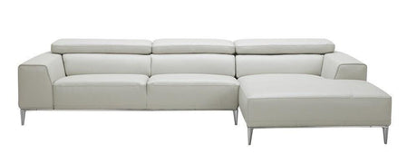 Lecoultre Sectional In Light Grey | J&M Furniture - Home Elegance USA