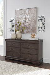 Leewarden Traditional Dresser in Dark Brown by Ashley Furniture Ashley Furniture
