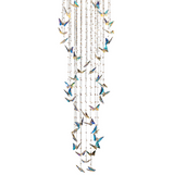 Butterfly Dance Chandelier – Chrome Sculptural Crystal Butterfly Lighting Fixture