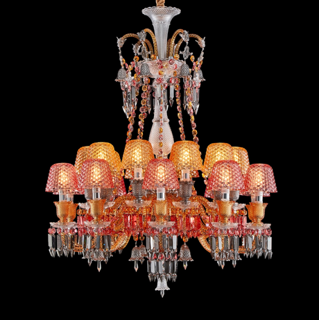 Czarina 20-Light Chandelier – Chrome Royal Jewel Crystal Luxury Lighting Fixture
