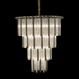 Chimes 15-Light Chandelier – Silver Waterfall Glass Luxury Lighting Fixture