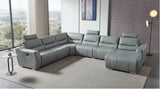 2144 Sectional Right W/Recliner In Light Grey - 2144Sectionalgrey | ESF - 2144SECTIONALGREY - Home Elegance USA - 4