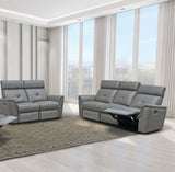 8501 2 Piece Recliner Sofa Set In Dark Grey - 8501Darkgrey - Sl | ESF - 8501DARKGREY - SL - Home Elegance USA - 2