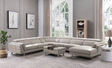 Sectional Right In Light Grey - 582-Sectional Right | ESF