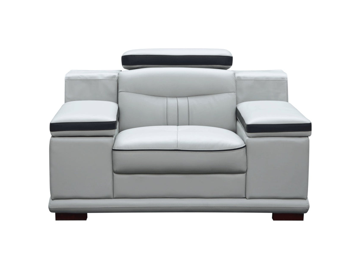 908 Armchair In Light Grey - 908Chair | ESF - 908CHAIR - Home Elegance USA - 4