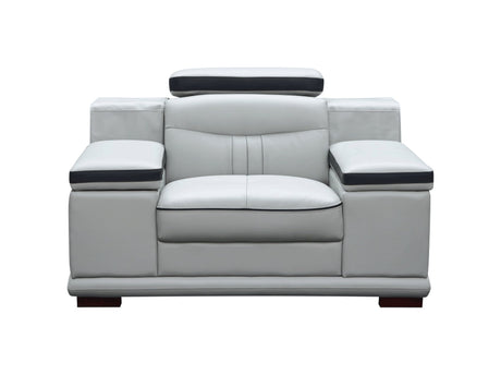 908 Armchair In Light Grey - 908Chair | ESF - 908CHAIR - Home Elegance USA - 4