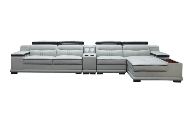 908 Sectional Right In Light Grey - 908Sectionalright | ESF - 908SECTIONALRIGHT - Home Elegance USA - 1