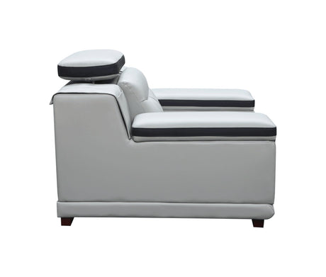 908 Armchair In Light Grey - 908Chair | ESF - 908CHAIR - Home Elegance USA - 3