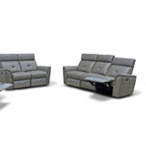 8501 2 Piece Recliner Sofa Set In Dark Grey - 8501Darkgrey - Sl | ESF | Home Elegance USA