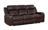 Logan P2 Italian leather sofa (86×40×43), Dual power recline included.