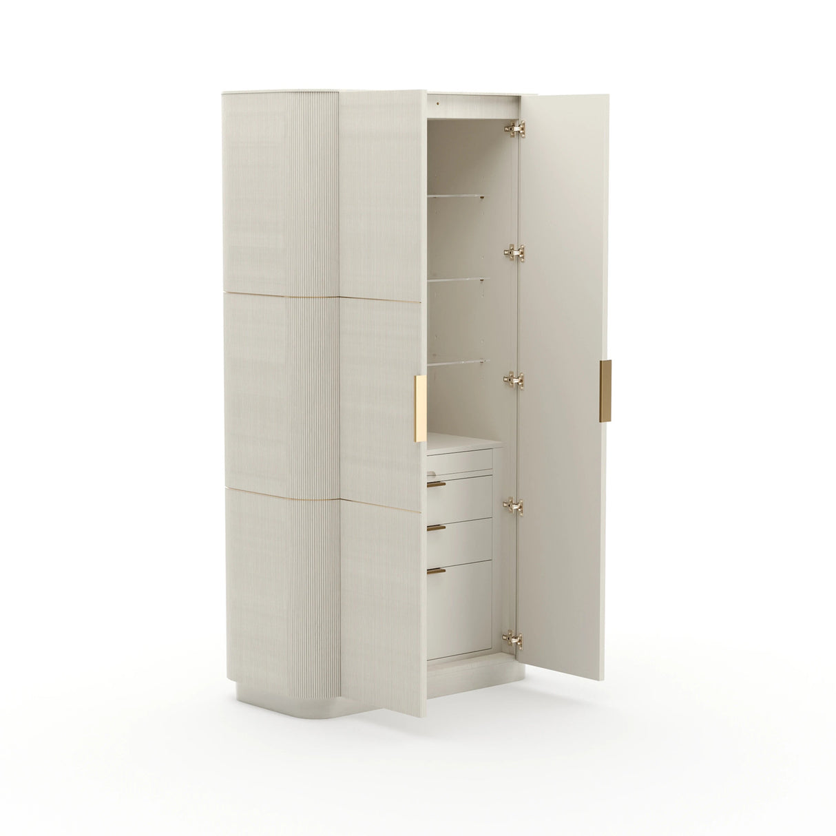 Love Bar Matte Pearl Reeded | Caracole Classic