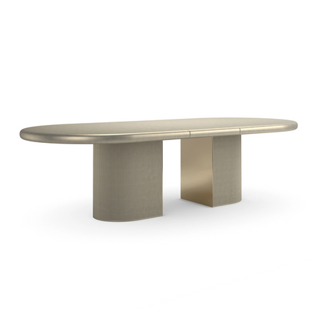 Love Extendable Dining Table Oracle Leaf Finish | Caracole Classic