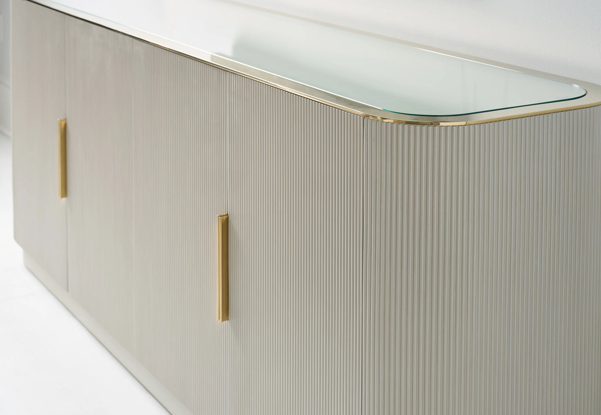 Love Sideboard Matte Pearl | Caracole Classic