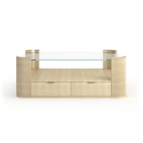 Love Square Cocktail Table Oracle Leaf Finish | Caracole Classic