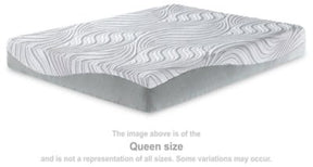 Ashley White 10 Inch Memory Foam California King Mattress | Home Elegance USA