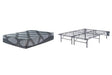 Ashley Gray 12 Inch Ashley Hybrid M628M7 Queen Foundation with Mattress | Home Elegance USA