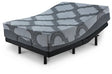 Ashley Gray 12 Inch Ashley Hybrid M628M3 Queen Adjustable Base and Mattress | Home Elegance USA