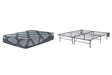 Ashley Gray 12 Inch Ashley Hybrid M628M8 2 - Piece King foundation and Mattress | Home Elegance USA