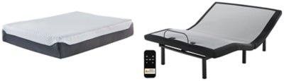 Ashley Black 12 Inch Chime Elite M674M2 King Adjustable Base with Mattress - M674M2 - Home Elegance USA - 1