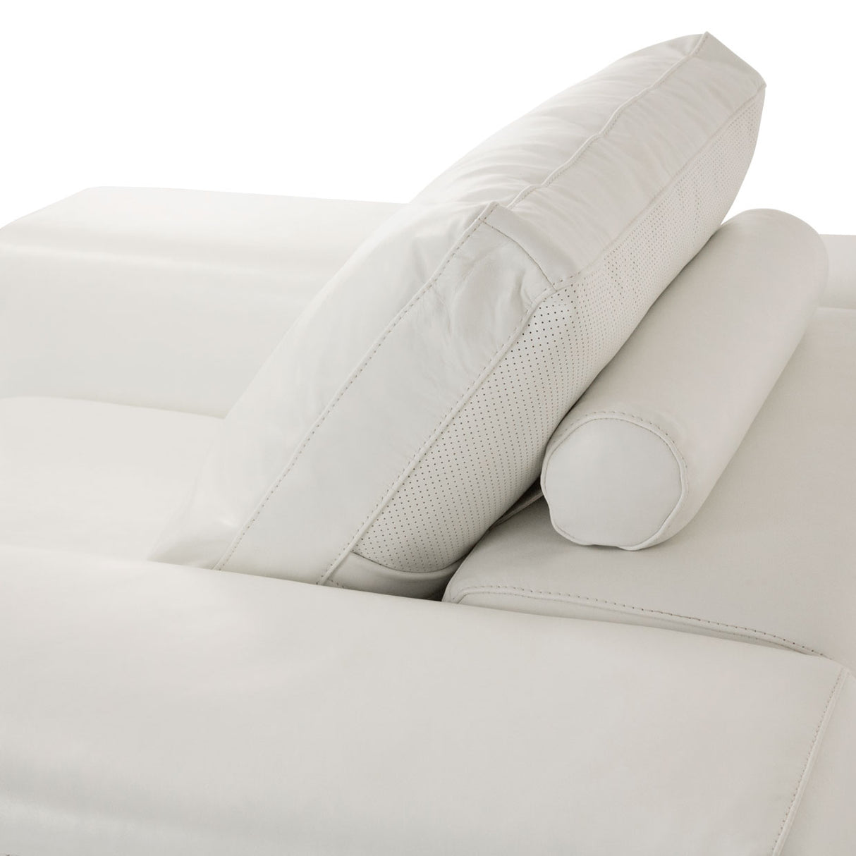 Aico Furniture - Mia Bella  Ciras Leather Chair In Cream Color Mb-Ciras35-Crm-13 - Home Elegance USA