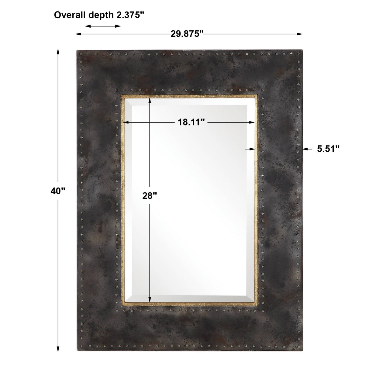 Amparo Industrial Mirror | Uttermost - UM - 09543 - Home Elegance USA - 3