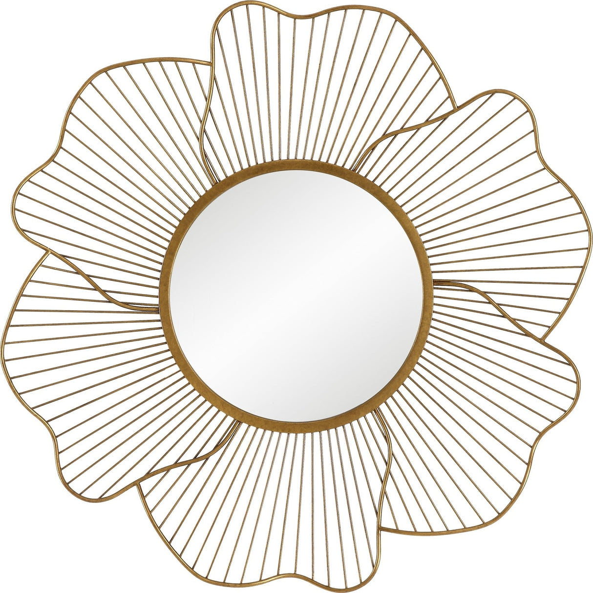 Blossom Gold Floral Mirror | Uttermost - UM - 09912 - Home Elegance USA - 1