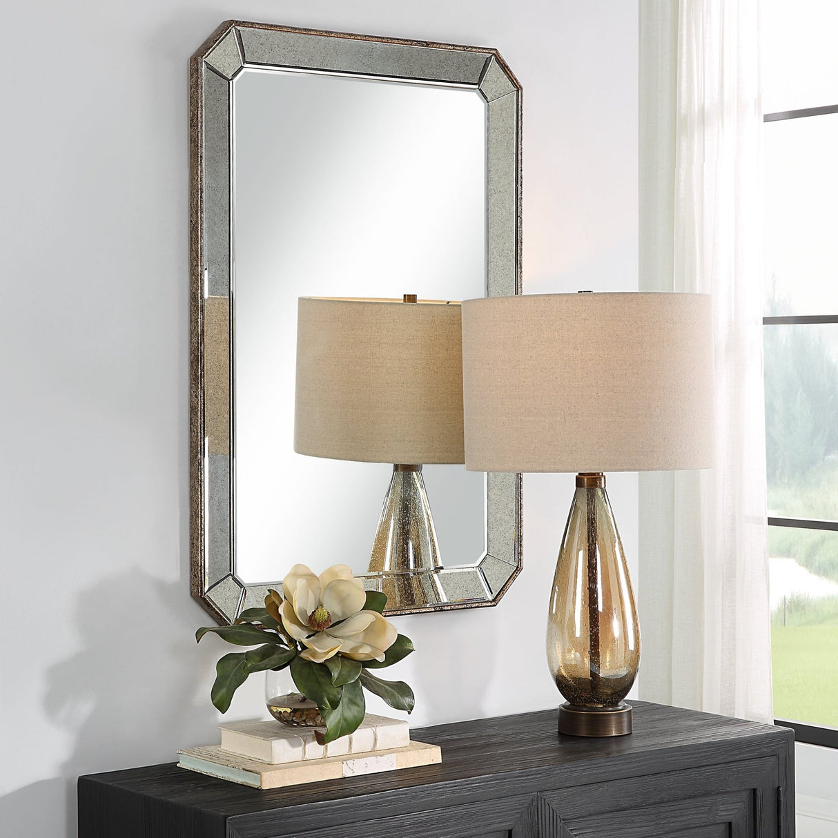 Cortona Antiqued Vanity Mirror | Uttermost - UM - 09927 - Home Elegance USA - 3