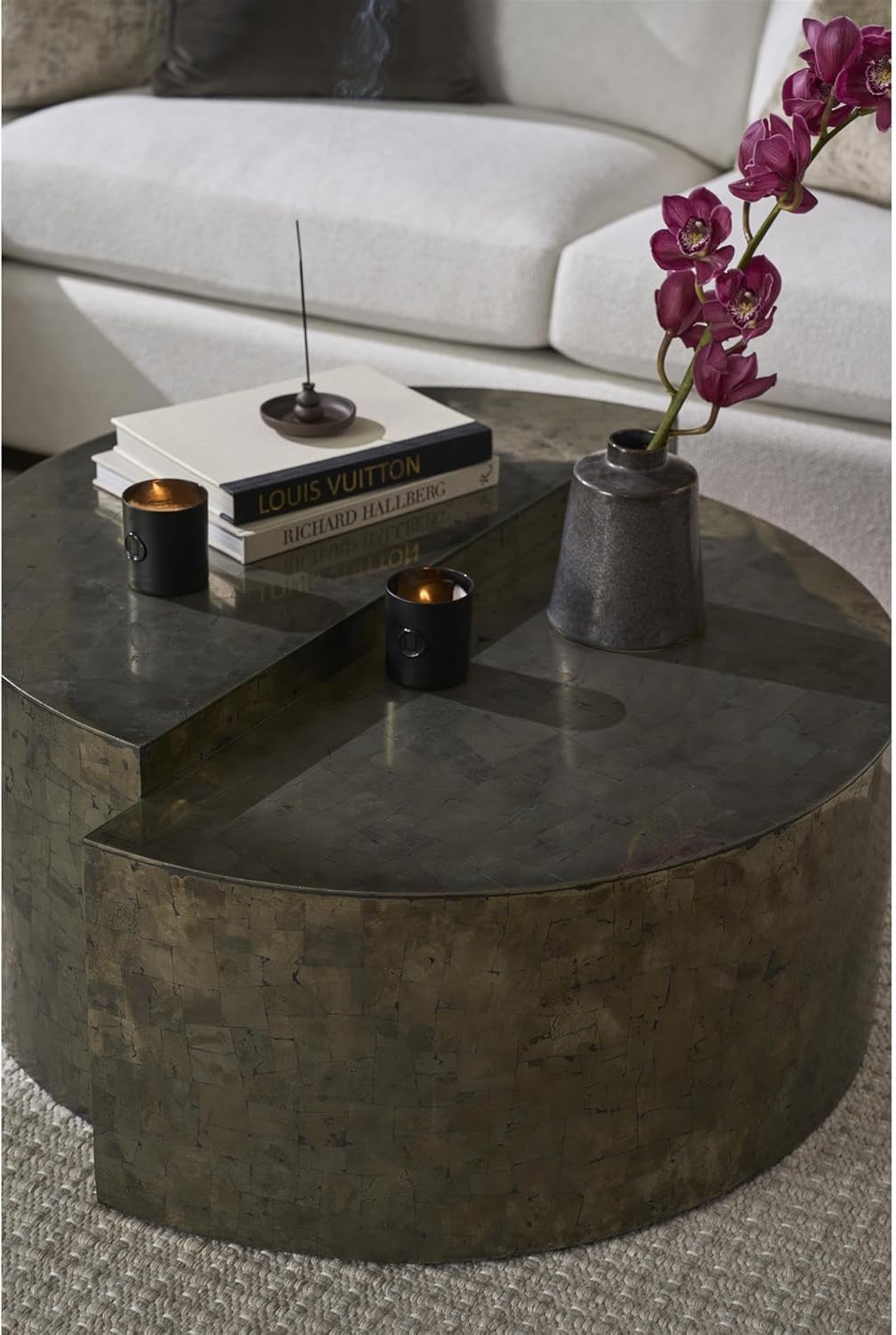 Cosmo Modern Geometric Cocktail Table in Pyrite | Universal Furniture