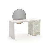 Monaco Vanity | Caracole Classic | Almond Milk & Green Onyx | CLA-425V-073 - sold by Home Elegance USA
