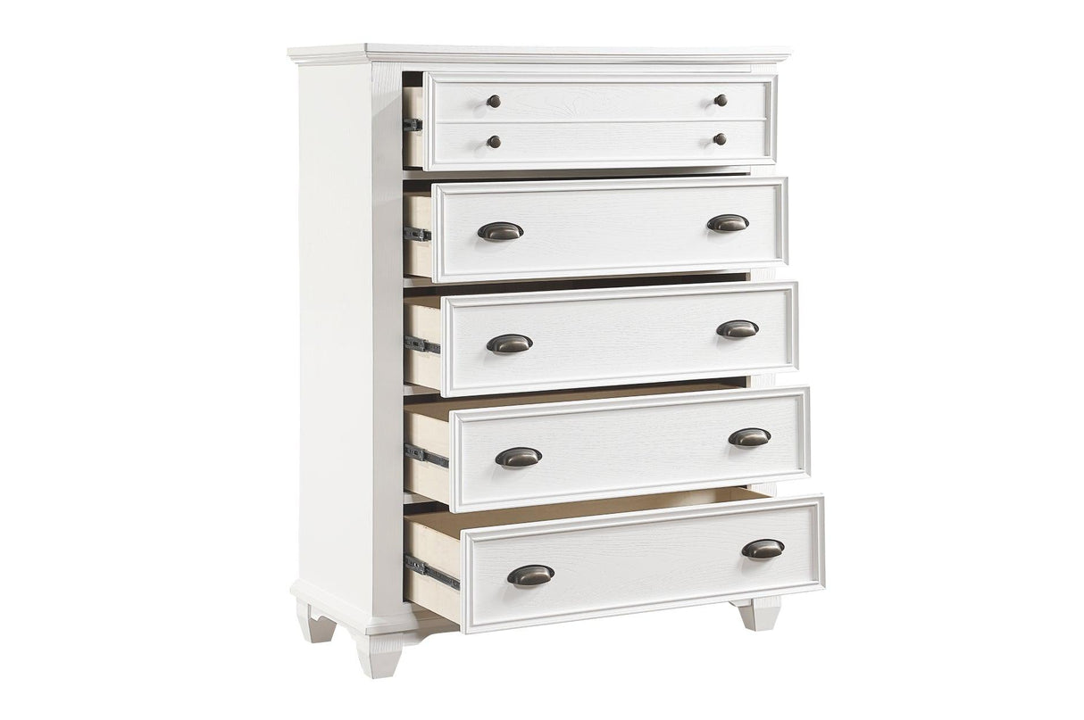 Mackinac Chest of drawers in White by Homelegance Furniture
