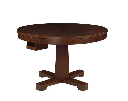 Marietta Contemporary Brown Wood Game Table By Coaster Furniture 100171 - Home Elegance USA