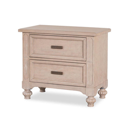 Marina Nighstand by Cosmos Furniture with rich wood, styled in a classic transitional design.
