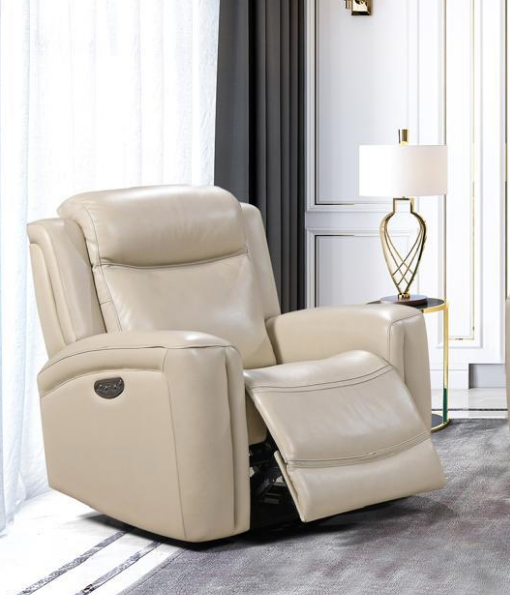 Beige recliner chair in a modern living room setting