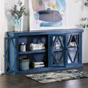 Melia Rustic Solid Wood Cabinet by Furniture of America