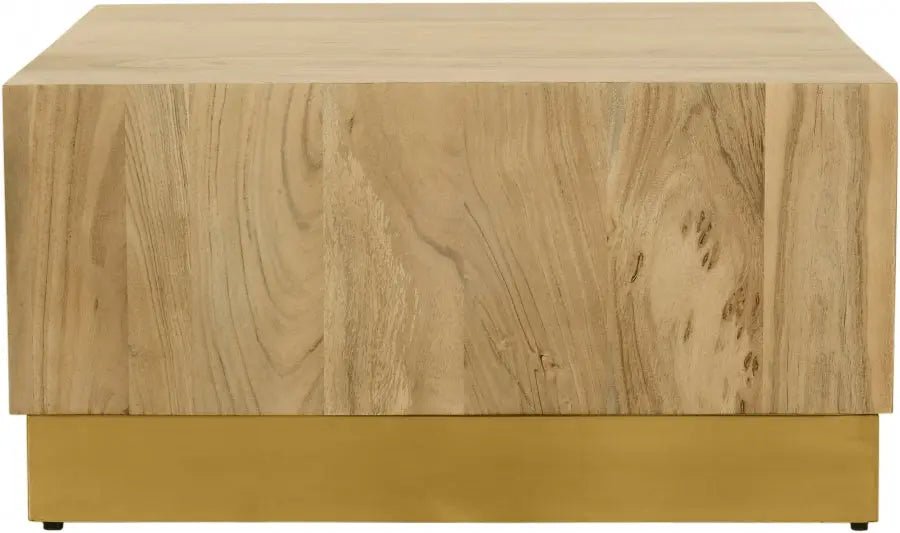 Acacia Coffee Table In Gold - 232 - Ct | Meridian - 232 - CT - Home Elegance USA - 3