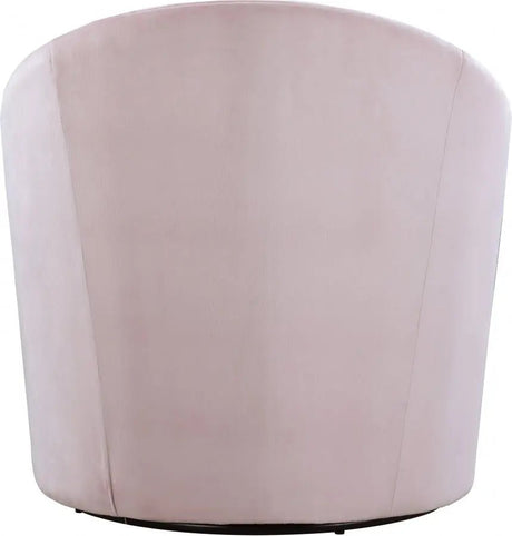 Alessio Velvet Accent Chair In Pink - 501Pink | Meridian - 501Pink - Home Elegance USA - 3